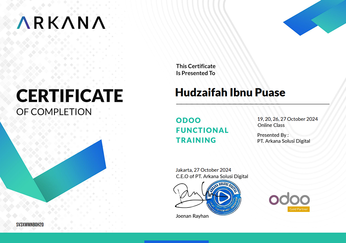 Odoo Cert